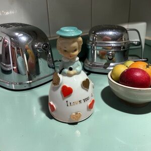 Vintage 1950s I love you girl bell in different languages made in Japan